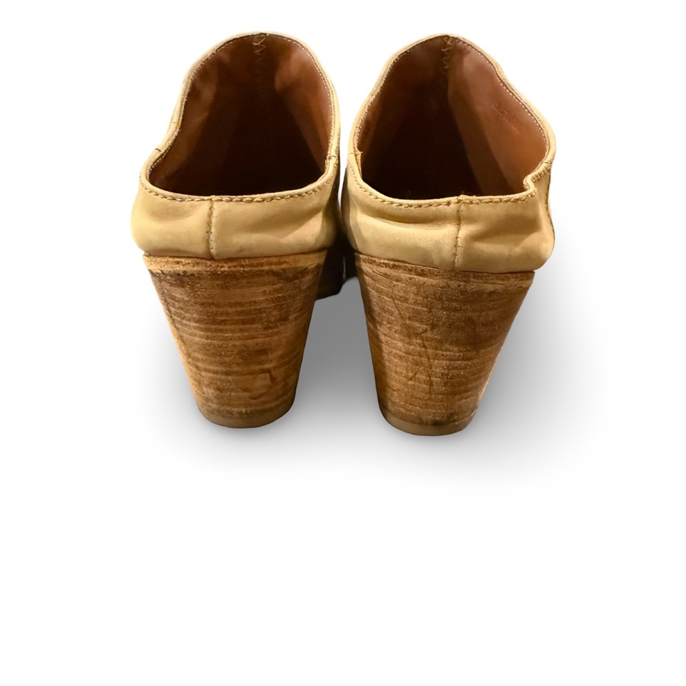 Rachel Comey Tan Leather Slip-On Ankle Booties Block Heel US 7 - Picture 4 of 6